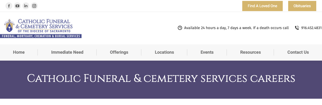 Catholic Funeral and Cemetery Services of the Diocese of Sacramento, Inc.